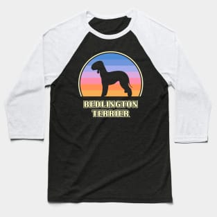 Bedlington Terrier Vintage Sunset Dog Baseball T-Shirt